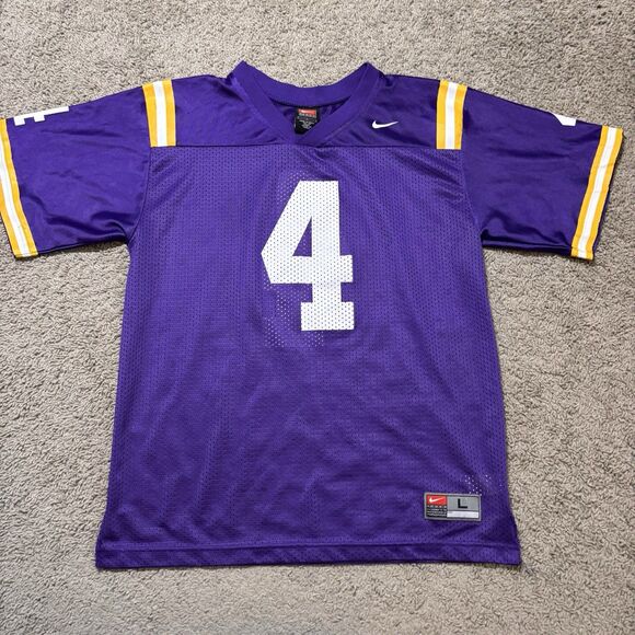 Nike Other - Vintage Nike Team LSU Tigers Purple NCAA College Football Jersey Youth Large